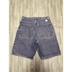 Vintage 2001 GAP Worker Shorts Men’s Size 32W 10" Inseam Blue Denim Jean Cotton